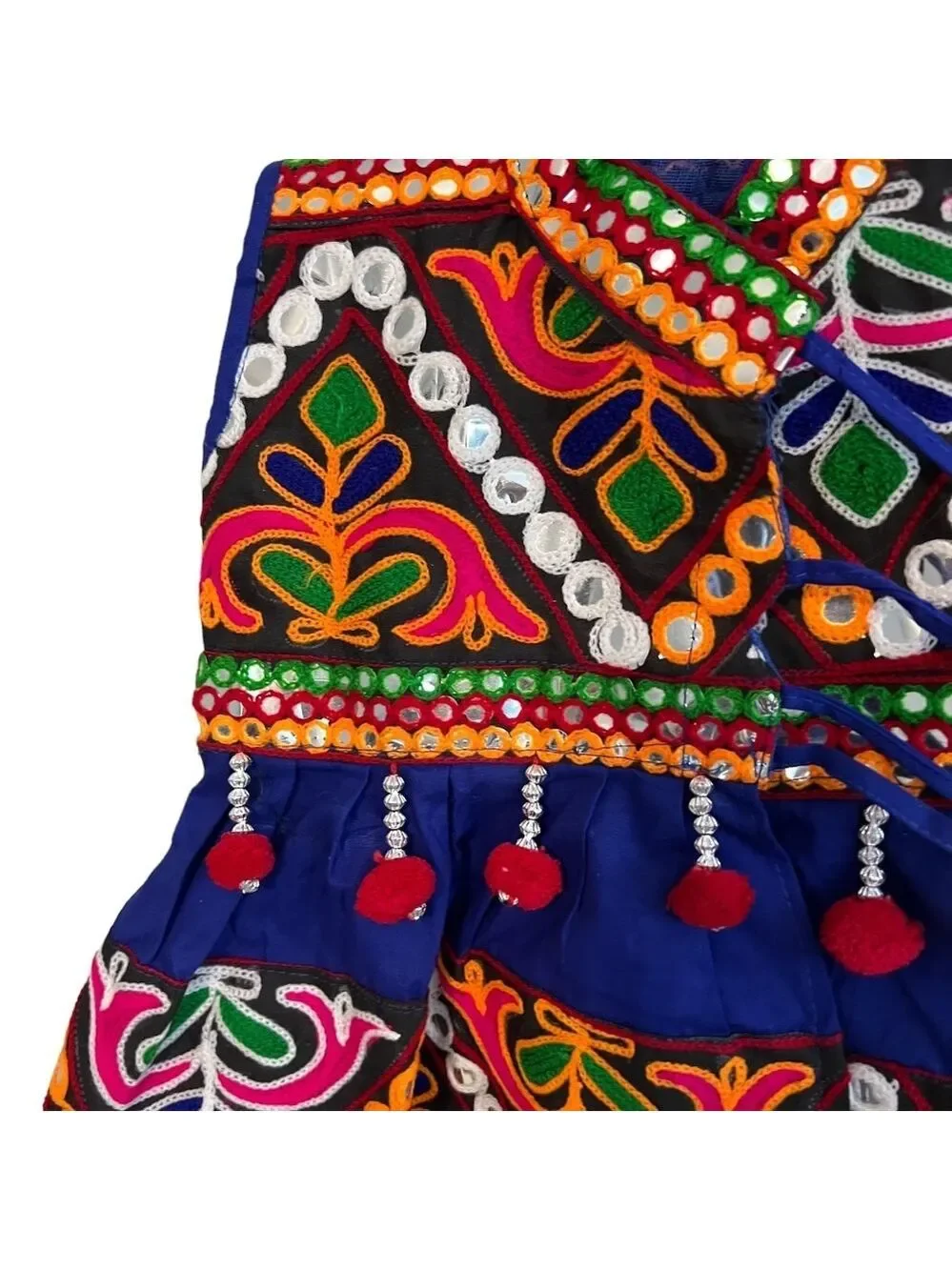 NWOT Multicolor Boho Moroccan‎ Dress Mirrored Sequins Embroidered 2T